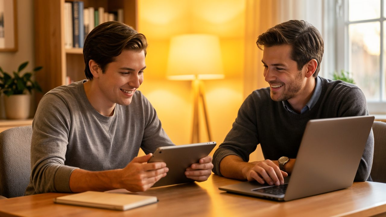 A friendly one-on-one tech tutoring session